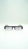 Tinted half frame glasses